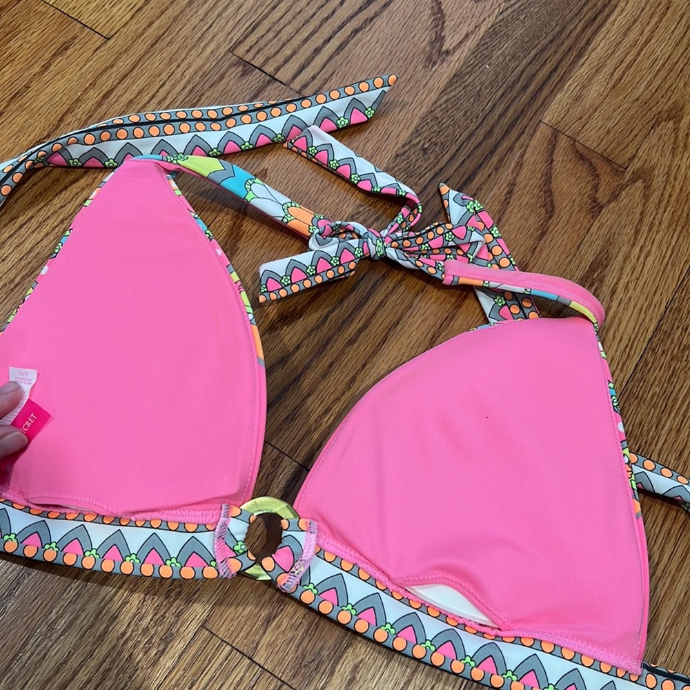 Victoria secret turquoise and pink paisley bikini set with TWO bottoms! - Picture 7 of 7